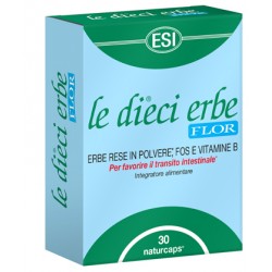 ESI Le dieci erbe Flor integratore per il transito intestinale 30 capsule