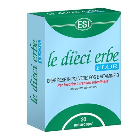 ESI Le dieci erbe Flor integratore per il transito intestinale 30 capsule ESI Le dieci erbe Flor integratore per il transito intestinale 30 capsule