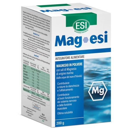 ESI Mag Integratore di magnesio in polvere contro la stanchezza 200 g ESI Mag Integratore di magnesio in polvere contro la stanchezza 200 g
