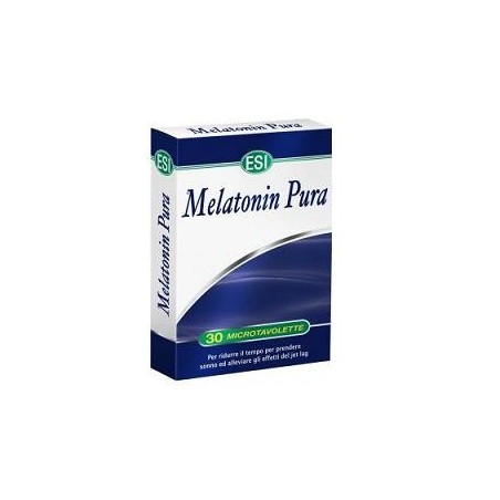 ESI Melatonin Pura integratore per sonno e addormentamento 30 microtavolette ESI Melatonin Pura integratore per sonno e addormentamento 30 microtavolette