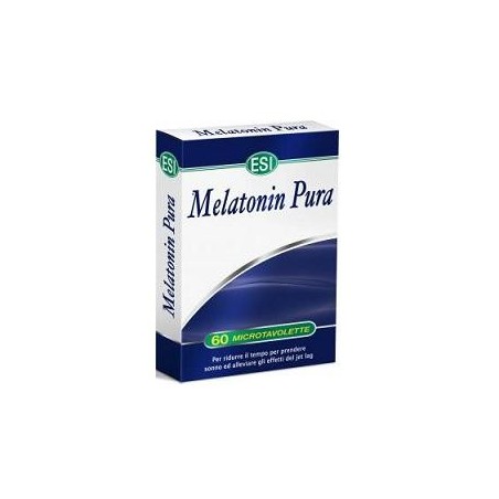 ESI Melatonin Pura integratore per sonno e addormentamento 60 microtavolette ESI Melatonin Pura integratore per sonno e addormentamento 60 microtavolette