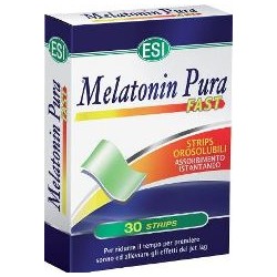 ESI Melatonin Pura Fast integratore per disturbi del sonno 30 strips gusto menta