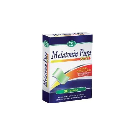 ESI Melatonin Pura Fast integratore per disturbi del sonno 30 strips gusto menta