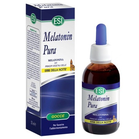 ESI Melatonin Pura Erbe della Notte integratore per il sonno in gocce 50 ml ESI Melatonin Pura Erbe della Notte integratore per il sonno in gocce 50 ml