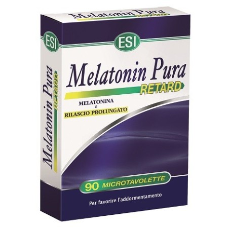 ESI Melatonin Pura Retard integratore per disturbi del sonno 90 microtavolette a rilascio prolungato ESI Melatonin Pura Retard integratore per disturbi del sonno 90 microtavolette a rilascio prolungato