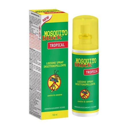 ESI Mosquito Block Tropical Lozione insettorepellente moscerini zanzare spray 100 ml ESI Mosquito Block Tropical Lozione insettorepellente moscerini zanzare spray 100 ml