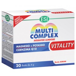 ESI Multicomplex Vitality integratore con magnesio potassio e coenzima Q10 20 bustine