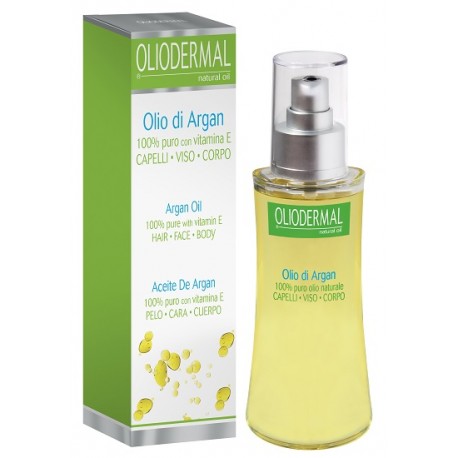 ESI Oliodermal Olio di Argan 100% puro per viso corpo e capelli 100 ml