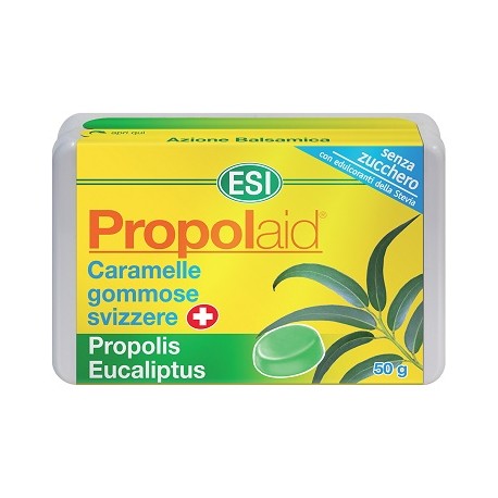 ESI Propolaid Propolis Eucaliptus Caramelle gommose balsamiche senza zucchero 50 g