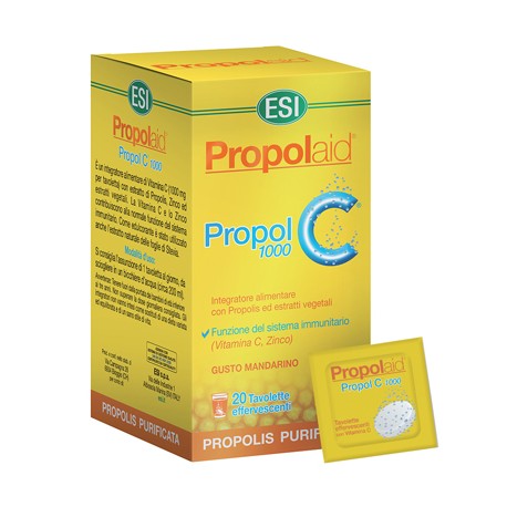 ESI Propolaid Propol C 1000 integratore per difese immunitarie 20 tavolette effervescenti