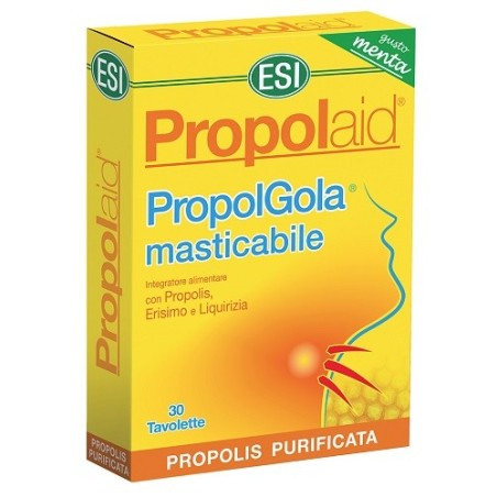 ESI Propolaid PropolGola per respirazione 30 tavolette masticabili alla menta ESI Propolaid PropolGola per respirazione 30 tavolette masticabili alla menta