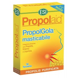 ESI Propolaid PropolGola masticabile 30 tavolette gusto miele per naso e gola
