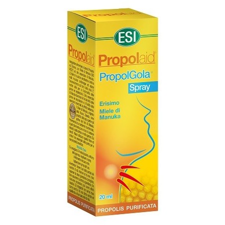 ESI Propolaid PropolGola Spray per gola irritata e tono della voce 20 ml ESI Propolaid PropolGola Spray per gola irritata e tono della voce 20 ml