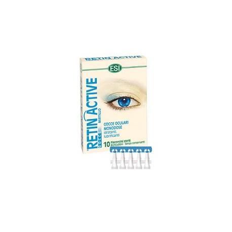 ESI Retin Active Mirtillo gocce oculari idratanti lubrificanti 10 flaconcini monodose da 0,5 ml