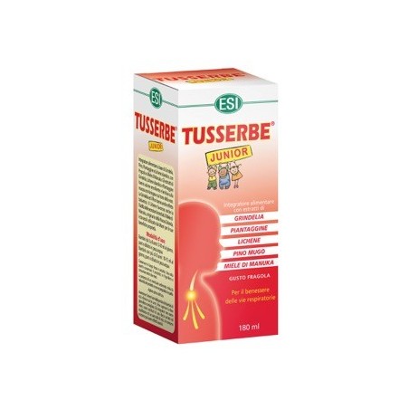 ESI Tusserbe Junior integratore per vie respiratorie dei bambini 180 ml ESI Tusserbe Junior integratore per vie respiratorie dei bambini 180 ml
