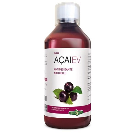 Erba Vita Açai-EV integratore naturale antiossidante per difese immunitarie 500 g Erba Vita Açai-EV integratore naturale antiossidante per difese immunitarie 500 g