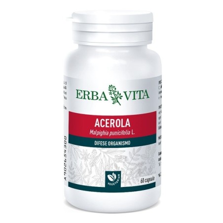 Erba Vita Acerola integratore per le difese immunitarie 60 capsule Erba Vita Acerola integratore per le difese immunitarie 60 capsule