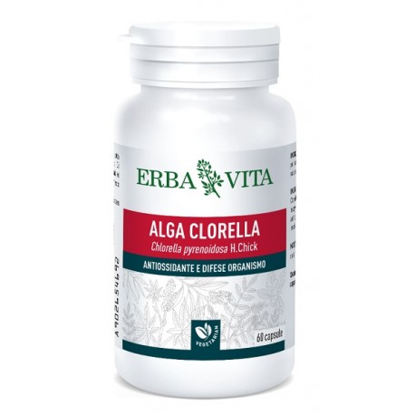 Erba Vita Alga Clorella integratore antiossidante per difese immunitarie 60 capsule