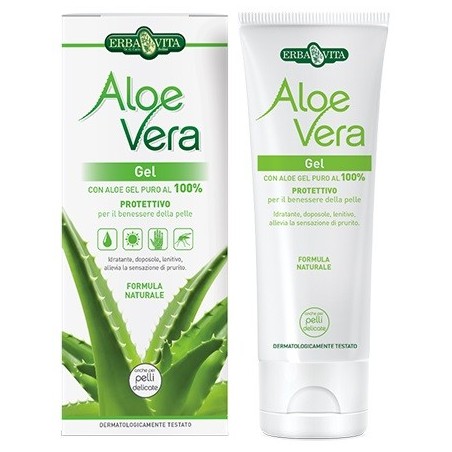 Erba Vita Aloe Vera gel dermocosmetico puro al 100% pelle secca 200 ml Erba Vita Aloe Vera gel dermocosmetico puro al 100% pelle secca 200 ml