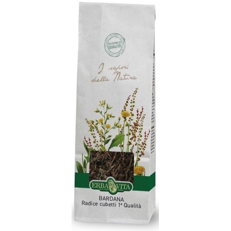 Erba Vita Bardana radice cubetti 1° qualità per tisana depurativa 100 g Erba Vita Bardana radice cubetti 1° qualità per tisana depurativa 100 g