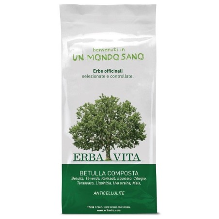 Erba Vita Betulla composta preparato per tisana anticellulite 100 g Erba Vita Betulla composta preparato per tisana anticellulite 100 g