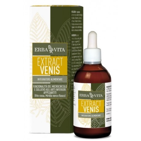 Erba Vita Bioextrat Venis integratore per microcircolo e gambe pesanti 50 ml