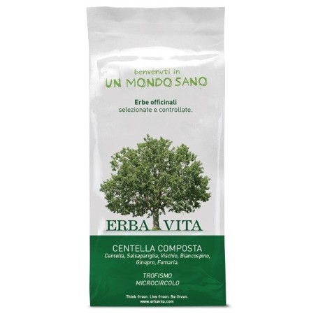 Erba Vita Centella Composta tisana per il trofismo del microcircolo 100 g Erba Vita Centella Composta tisana per il trofismo del microcircolo 100 g