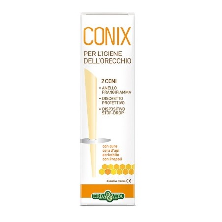 Erba Vita Conix coni di cera per l'igene dell'orecchio 2 pezzi Erba Vita Conix coni di cera per l'igene dell'orecchio 2 pezzi