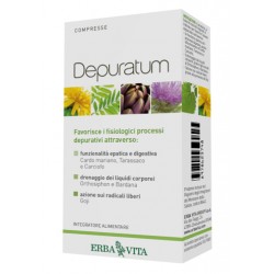 Erba Vita Depuratum integratore depurativo e drenante 30 compresse