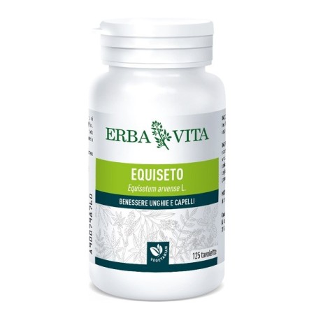 Erba Vita Equiseto integratore per il benessere di unghie e capelli 125 tavolette Erba Vita Equiseto integratore per il benessere di unghie e capelli 125 tavolette