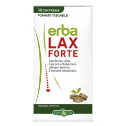 Erba Vita ErbaLax Forte integratore depurativo per transito intestinale 30 compresse
