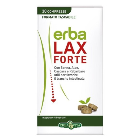 Erba Vita ErbaLax Forte integratore depurativo per transito intestinale 30 compresse Erba Vita ErbaLax Forte integratore depurativo per transito intestinale 30 compresse