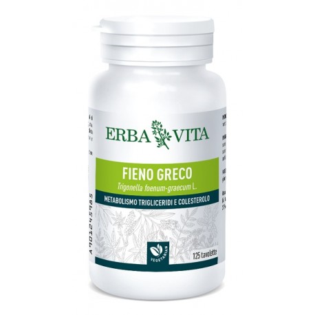 Erba Vita Fieno Greco integratore per metabolismo e trigliceridi 125 tavolette