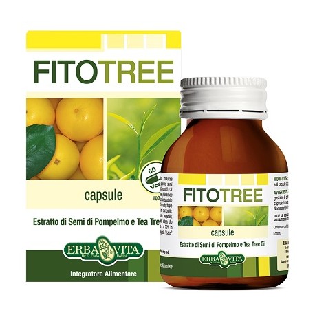 Erba Vita Fitotree integratore per difese immunitarie e squilibri intestinali 60 capsule