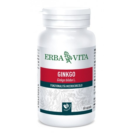 Erba Vita Gingko Biloba integratore per la funzionalità del microcircolo 60 capsule