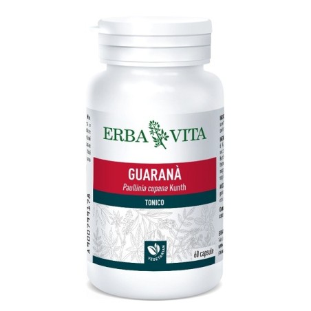 Erba Vita Guaranà integratore tonico 60 capsule Erba Vita Guaranà integratore tonico 60 capsule