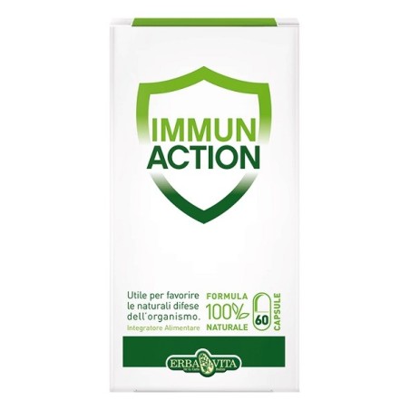 Erba Vita Immun Action integratore vegetale per le difese immunitarie 60 capsule Erba Vita Immun Action integratore vegetale per le difese immunitarie 60 capsule