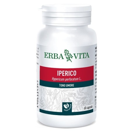 Erba Vita Ipericum integratore per il tono dell'umore 60 capsule Erba Vita Ipericum integratore per il tono dell'umore 60 capsule