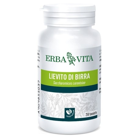 Erba Vita Lievito di birra con vitamina B per pelle, capelli e unghie 250 tavolette Erba Vita Lievito di birra con vitamina B per pelle, capelli e unghie 250 tavolette