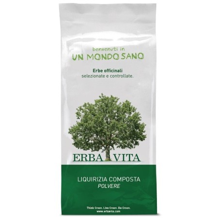 Erba Vita Liquirizia composta in polvere per ricette e tisane 100 g Erba Vita Liquirizia composta in polvere per ricette e tisane 100 g