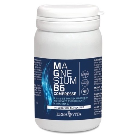 Erba Vita Magnesium B6 integratore per stanchezza e affaticamento 60 compresse Erba Vita Magnesium B6 integratore per stanchezza e affaticamento 60 compresse