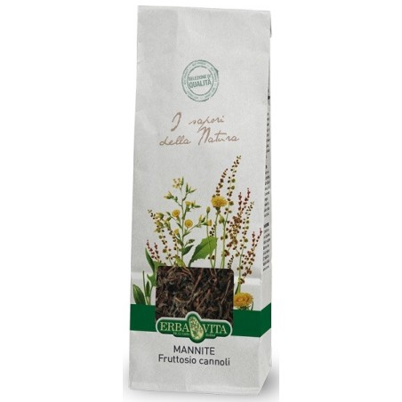 Erba Vita Cannoli di Mannite da Fruttosio integratore lassativo 100 g Erba Vita Cannoli di Mannite da Fruttosio integratore lassativo 100 g