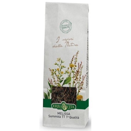 Erba Vita Melissa sommità per tisana per insonnia e ansia 100 g Erba Vita Melissa sommità per tisana per insonnia e ansia 100 g