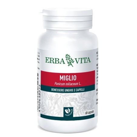 Erba Vita Miglio integratore per il benessere di unghie e capelli 60 capsule Erba Vita Miglio integratore per il benessere di unghie e capelli 60 capsule