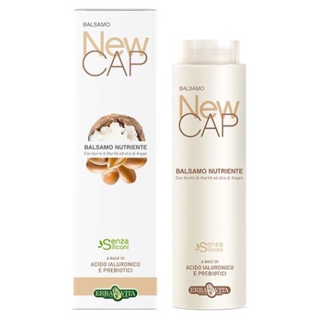 Erba Vita New Cap Balsamo nutriente per capelli con burro di Karitè e Argan 250 ml Erba Vita New Cap Balsamo nutriente per capelli con burro di Karitè e Argan 250 ml