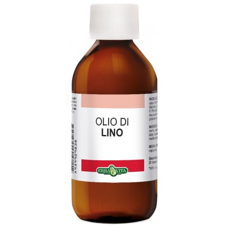 Erba Vita Olio di lino emolliente per viso, corpo e capelli 100 ml