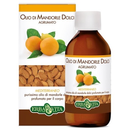 Erba Vita Olio di Mandorle dolci Mediterraneo per il corpo profumo agrumato 250 ml Erba Vita Olio di Mandorle dolci Mediterraneo per il corpo profumo agrumato 250 ml