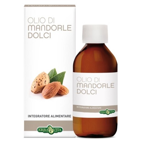 Erba Vita Olio di Mandorle Dolci integratore alimentare emolliente 100 ml Erba Vita Olio di Mandorle Dolci integratore alimentare emolliente 100 ml