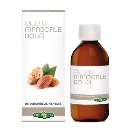Erba Vita Olio di Mandorle Dolci integratore emolliente lenitivo 200 ml Erba Vita Olio di Mandorle Dolci integratore emolliente lenitivo 200 ml