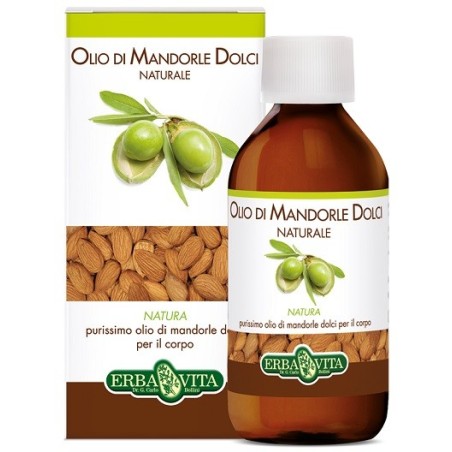 Erba Vita Olio di Mandorle Dolci per il corpo Naturale profumo natura 250 ml Erba Vita Olio di Mandorle Dolci per il corpo Naturale profumo natura 250 ml